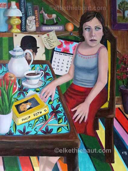 "All il Vanity" (Tout est Vanité), acrylique et huile sur toile, 60 x 80 cm, 2018 - V E N D U/S O L D -