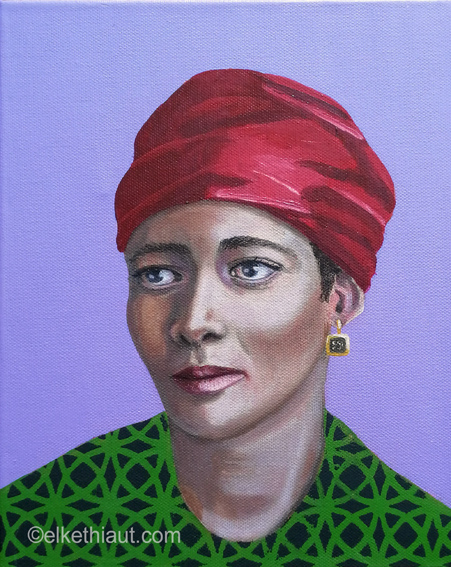 Petit Visage 13 acrylique et huile sur toile/acrylics and oil on canvas - 30 x 24 cm, 2021 