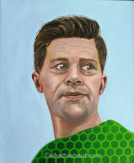 Petit Visage 11 acrylique et huile sur toile/acrylics and oil on canvas - 30 x 24 cm, 2021 