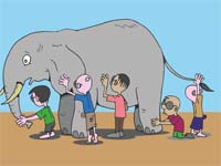 Blinde und Elefant - Weise Geschichte