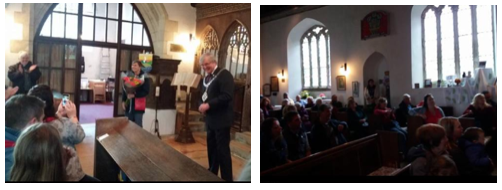 Photos of the church service