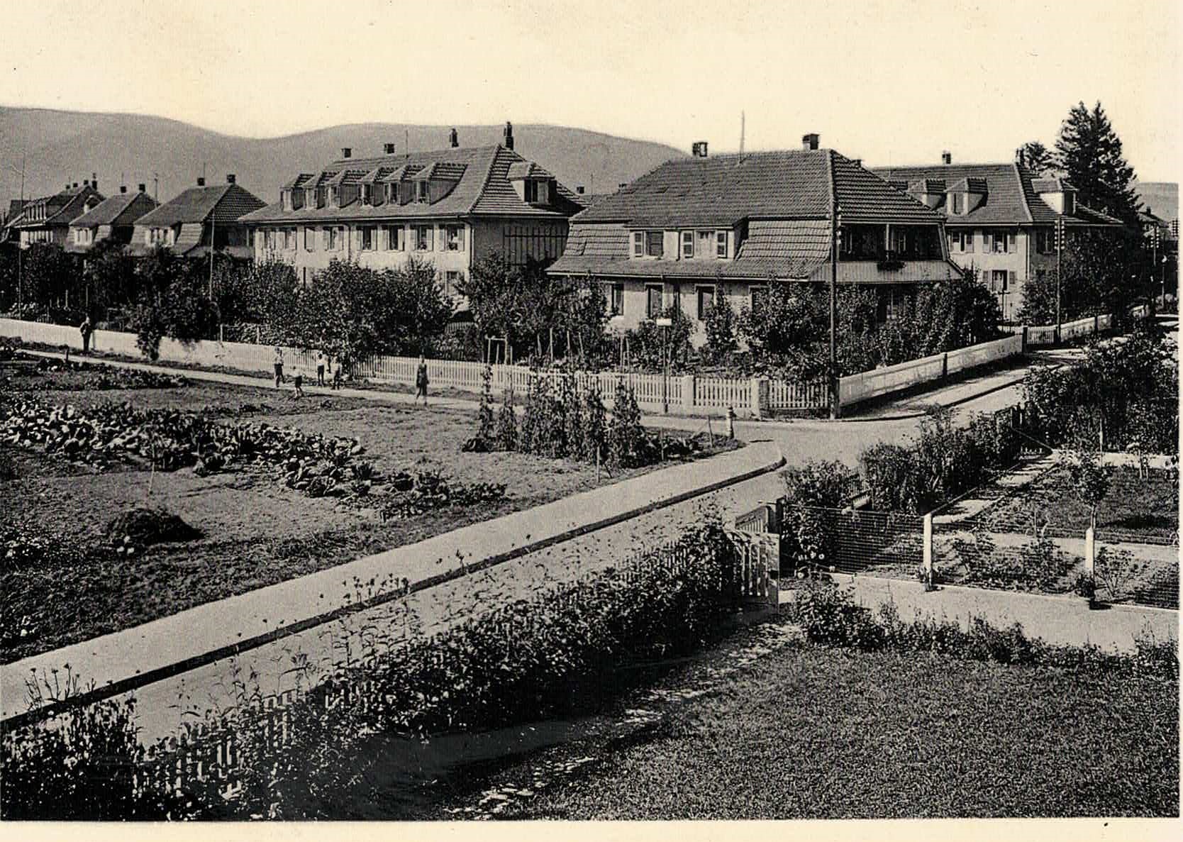 Siedlung 1: Fischerweg Südseite, 1932.