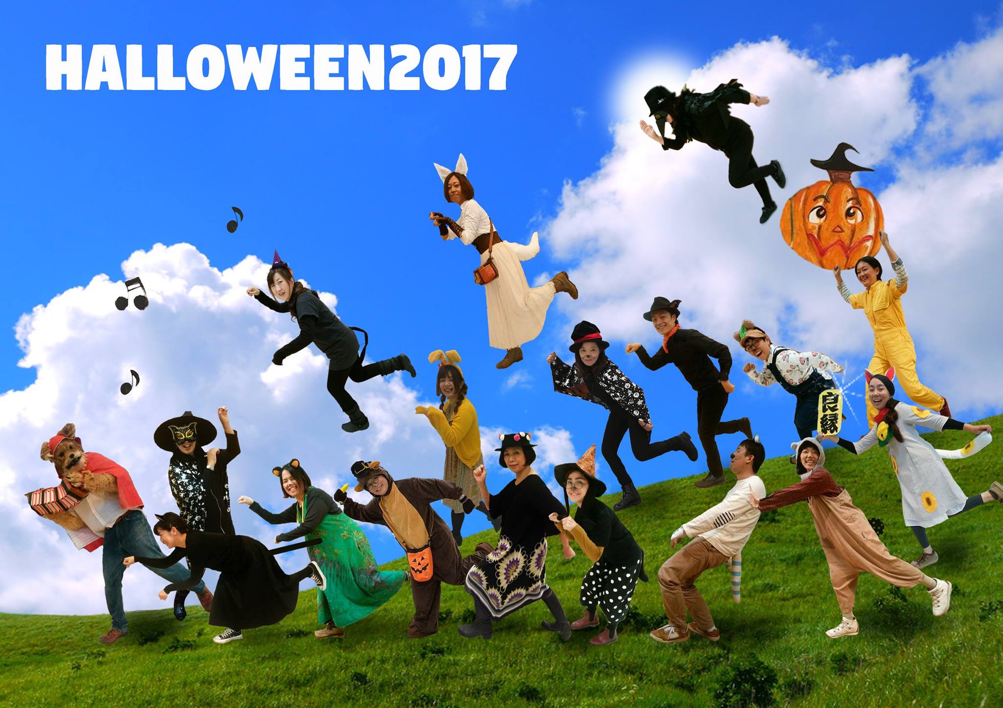 ハロウィンイベントで似顔絵やフェイスペイントを実施しました。