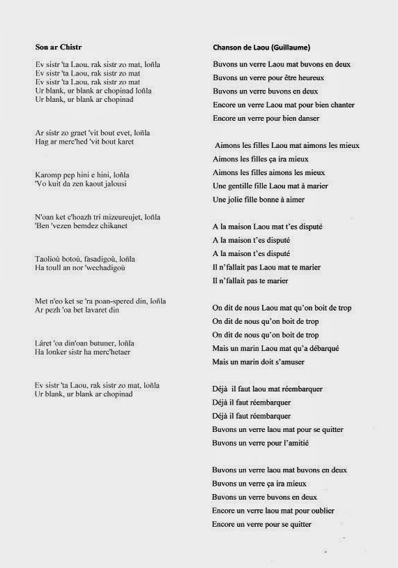 Partitions Chants De Marins Site De Couillonsdetome