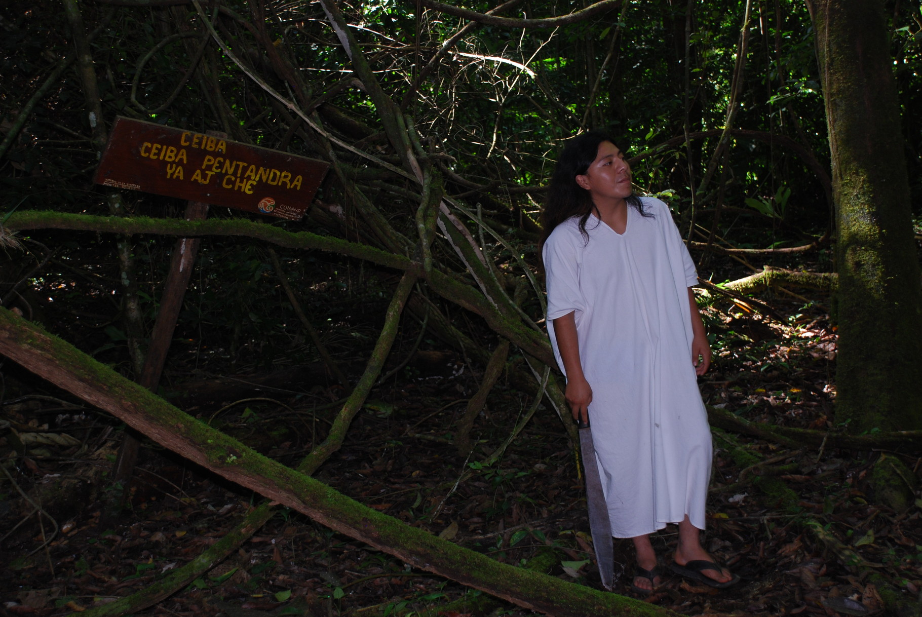 ... unser Guide: ein Lacandon-Maya