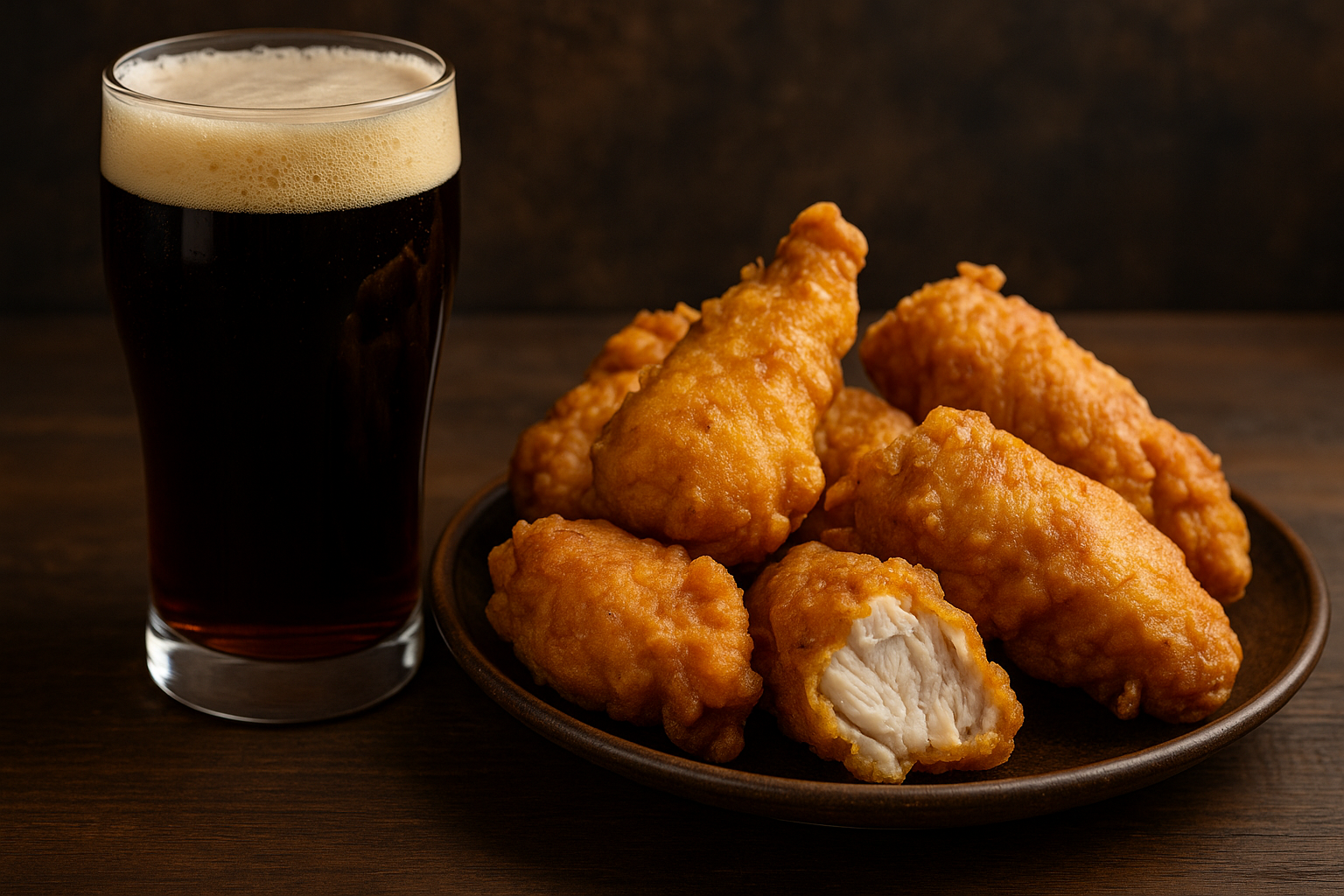 Hähnchen im Biermantel – knusprig, würzig, perfekt für den Samstag!