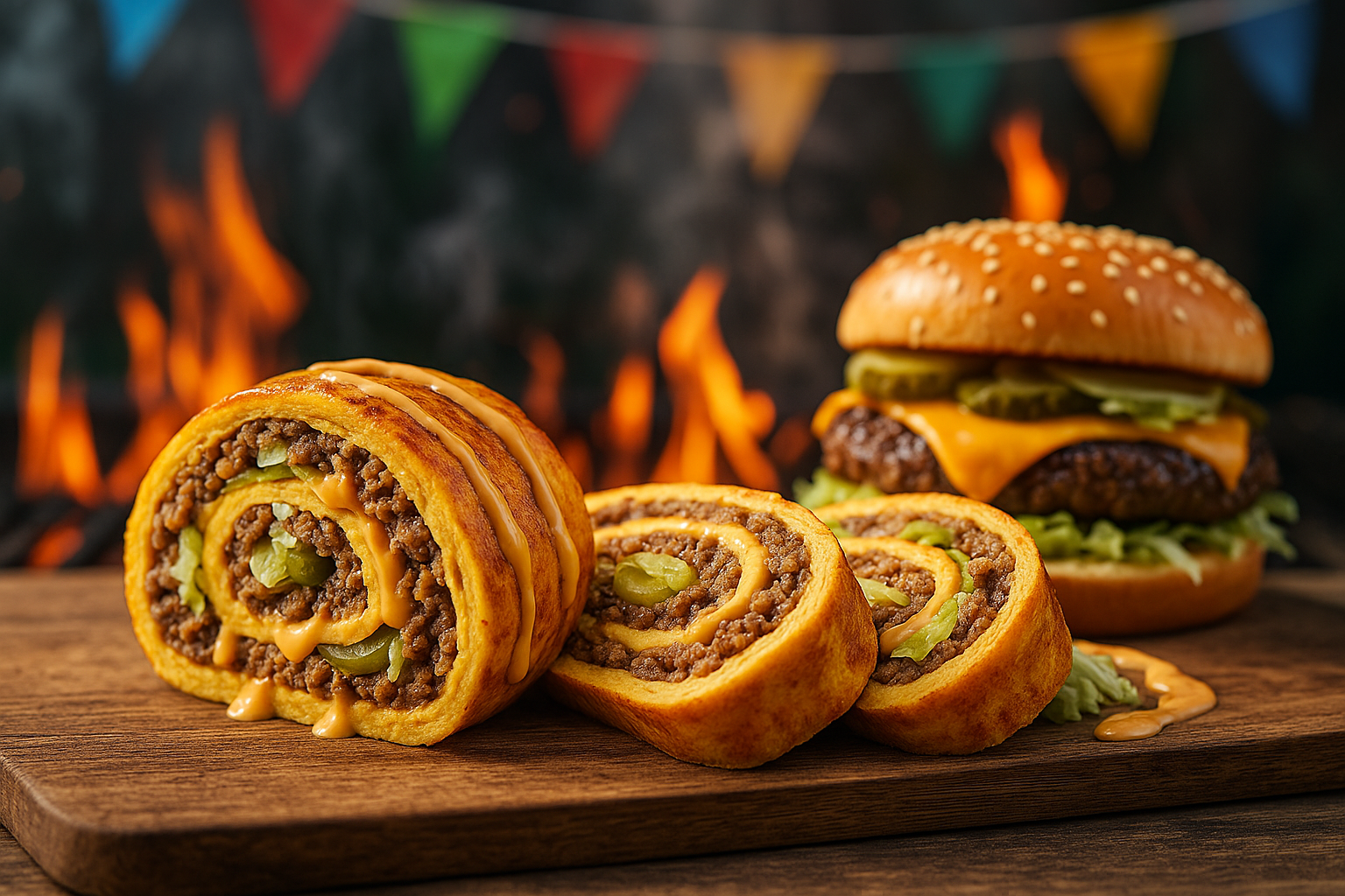Big Mäc Rolle – Der Low-Carb BBQ-Hit für Burger-Fans