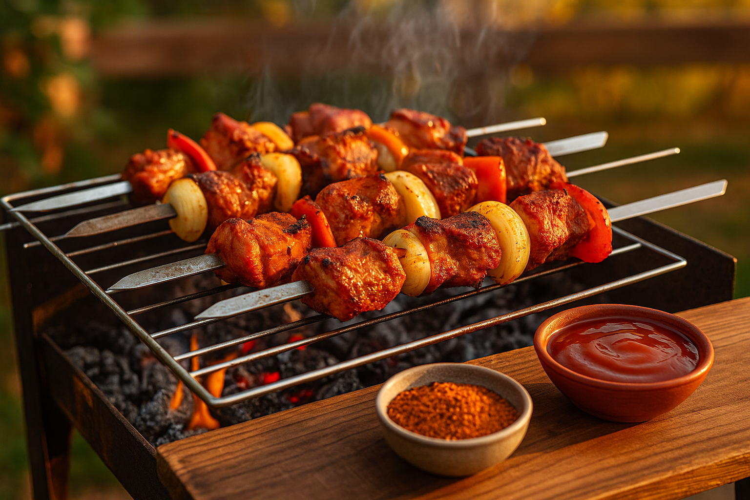 Hövel-Schaschlik vom Grill – Deftig. Würzig. Unwiderstehlich.