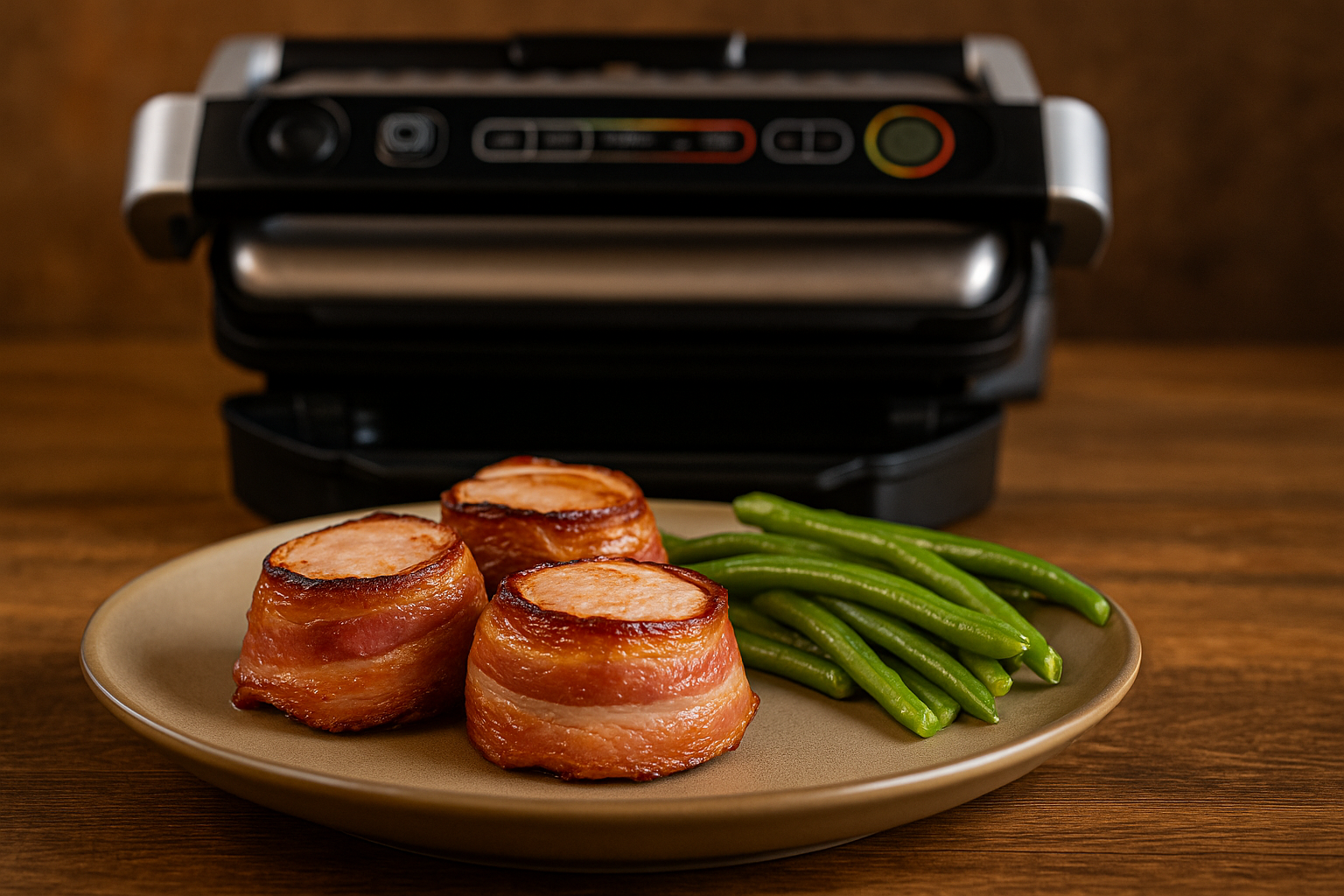Schweinefilet im Baconmantel vom Optigrill