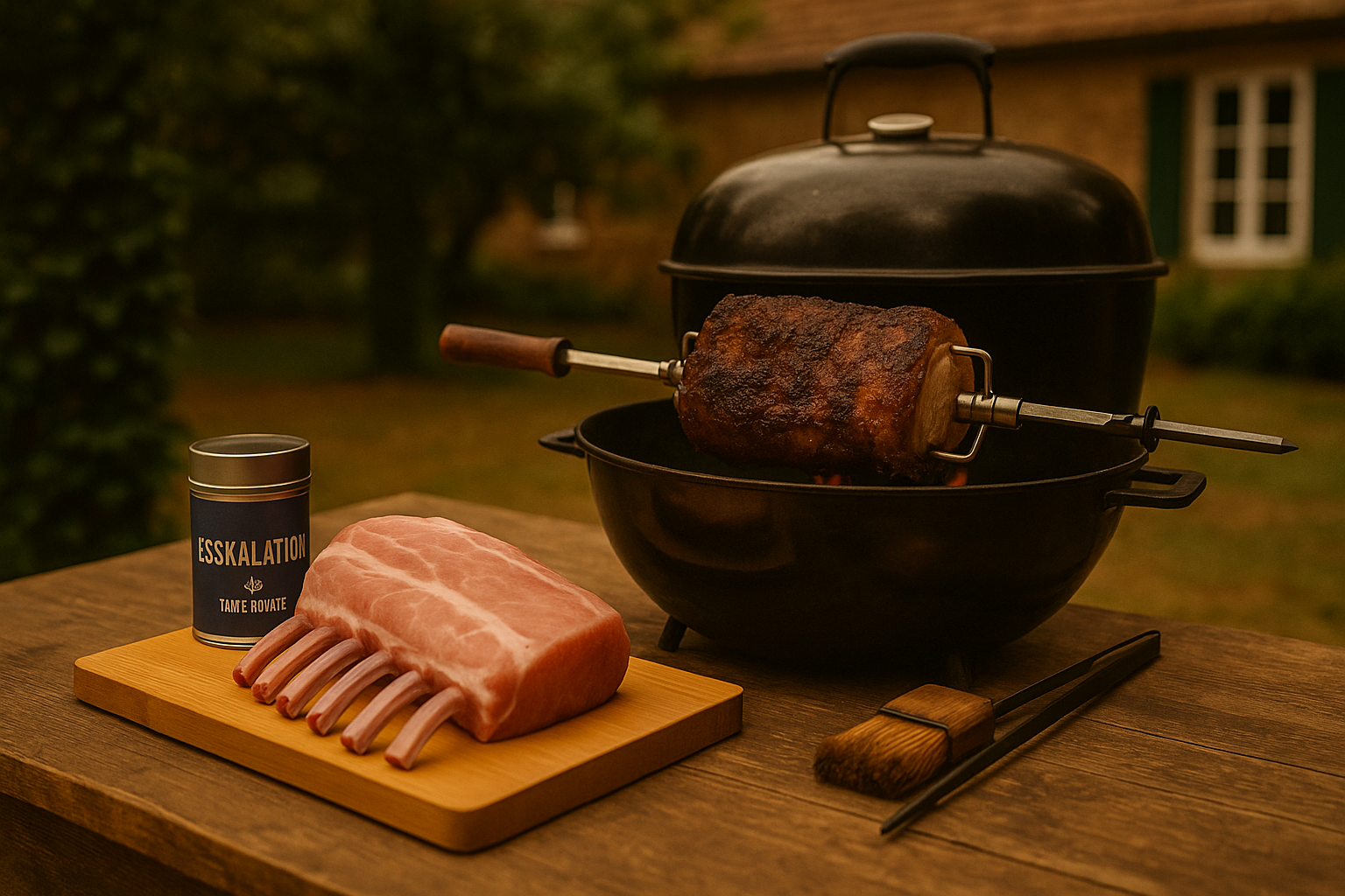 Iberico Karree von der Rotisserie – ein echtes Highlight vom Grill!