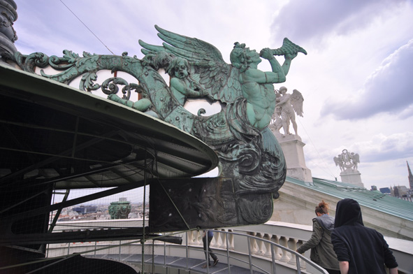 Blasengel, Burgtheater, Wien, Fortluft, Luftbrunnen, Ringstraße