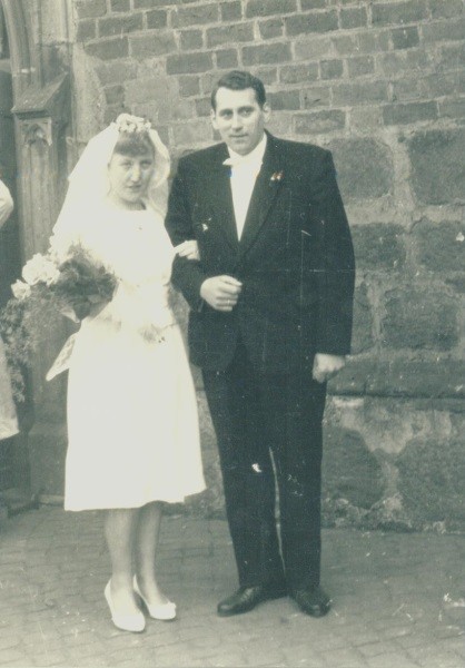 Hochzeit mit Karin Lindner am 24.03.1962.