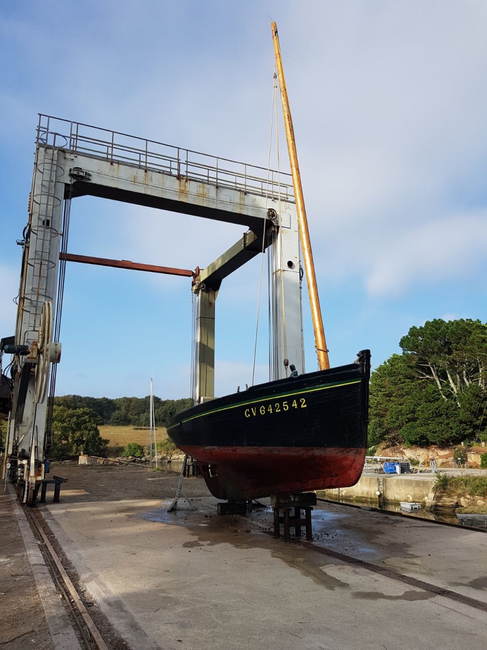 Sortie du bateau
