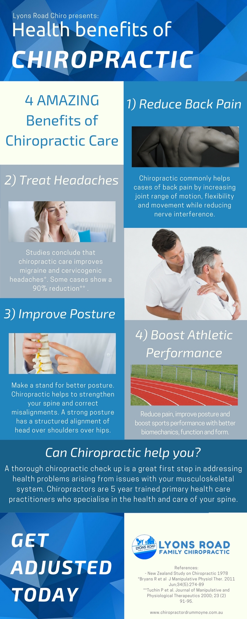 health benefits of chiropractic infographic