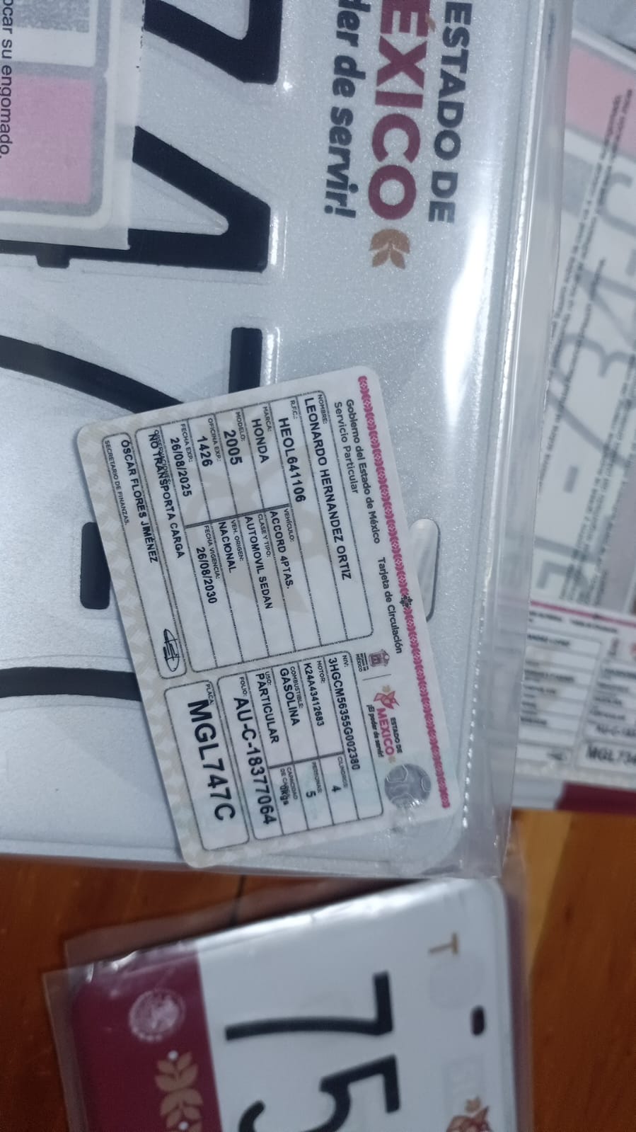 PLACAS DEL ESTADD DE MÉXICO 