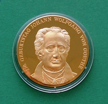 Medaille "250. Geburtstag Johann Wolfgang von Goethe"