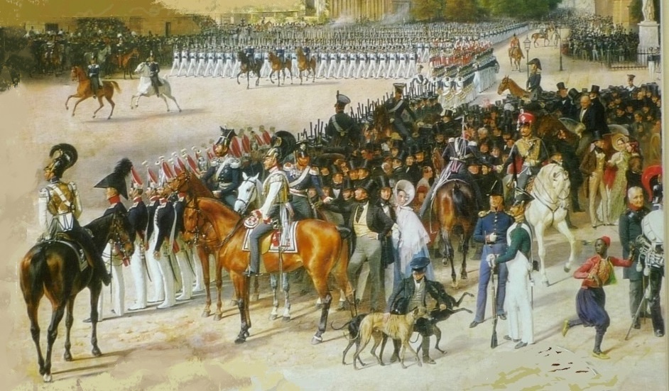 Parade in Berlin um 1830