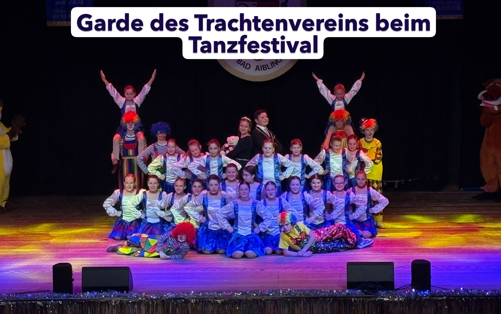 Kindergarde Oberlandler, Bad Aibling Tanzfestival auf der Bühne