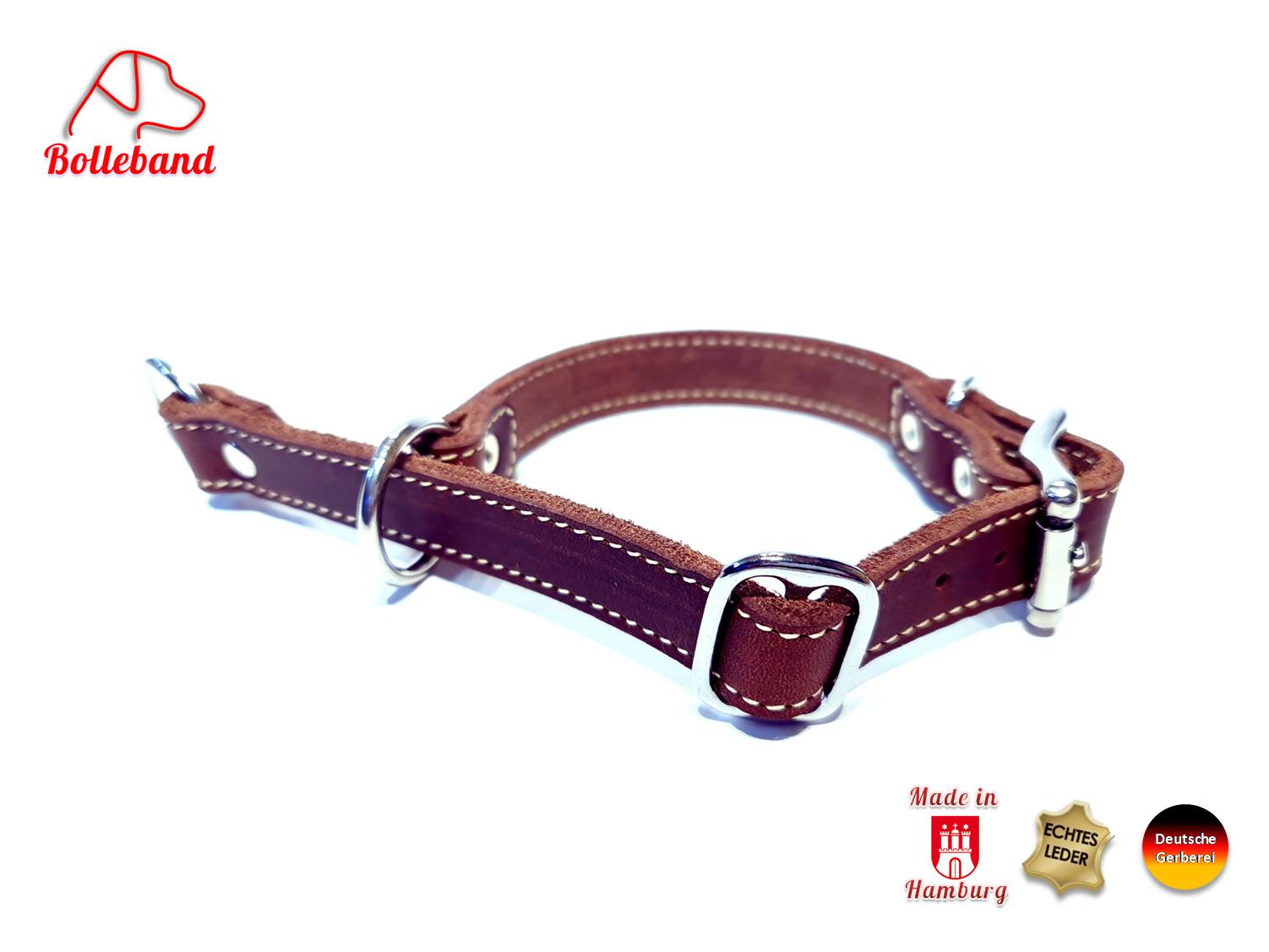 Hundehalsband Leder Creme Blau begrenzter Zugstopp Halsband Hund Zugstop Hundehalsband Leder Creme Blau begrenzter Zugstopp Halsband Hund Zugstop