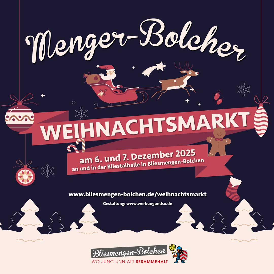 Menger-Bolcher Weihnachtsmarkt 2025 – mit neuem Konzept, buntem Programm und vielen Highlights
