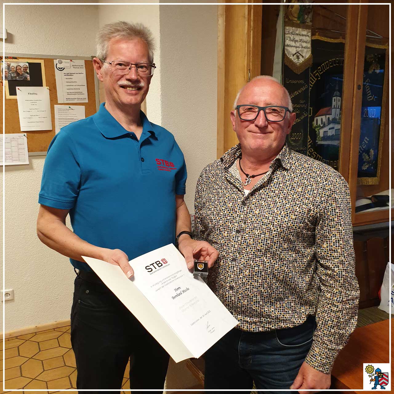 Bernhard Mischo für langjähriges ehrenamtliches Engagement ausgezeichnet