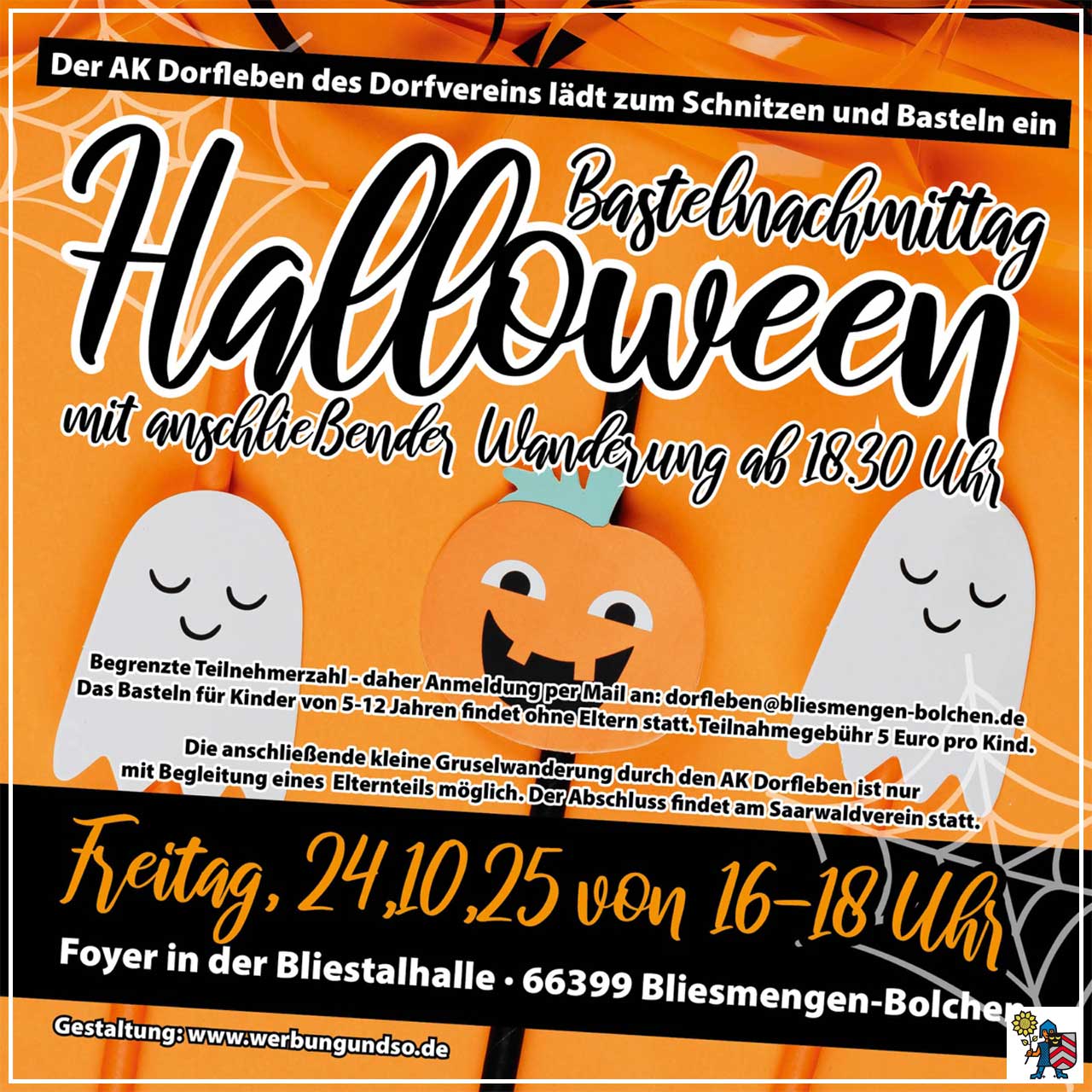 Halloween-Basteln und Gruselwanderung am 24.10.2025