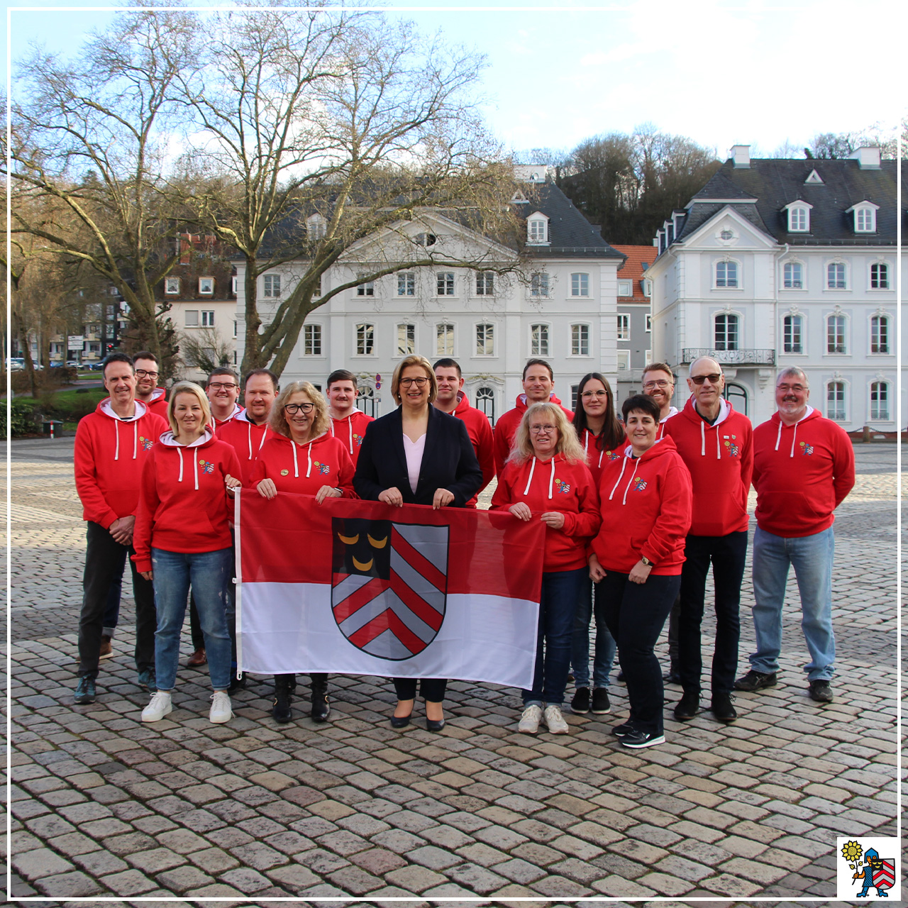 Ministerpräsidentin Anke Rehlinger gratulierte Menge-Bolche persönlich zur Gold-Auszeichnung