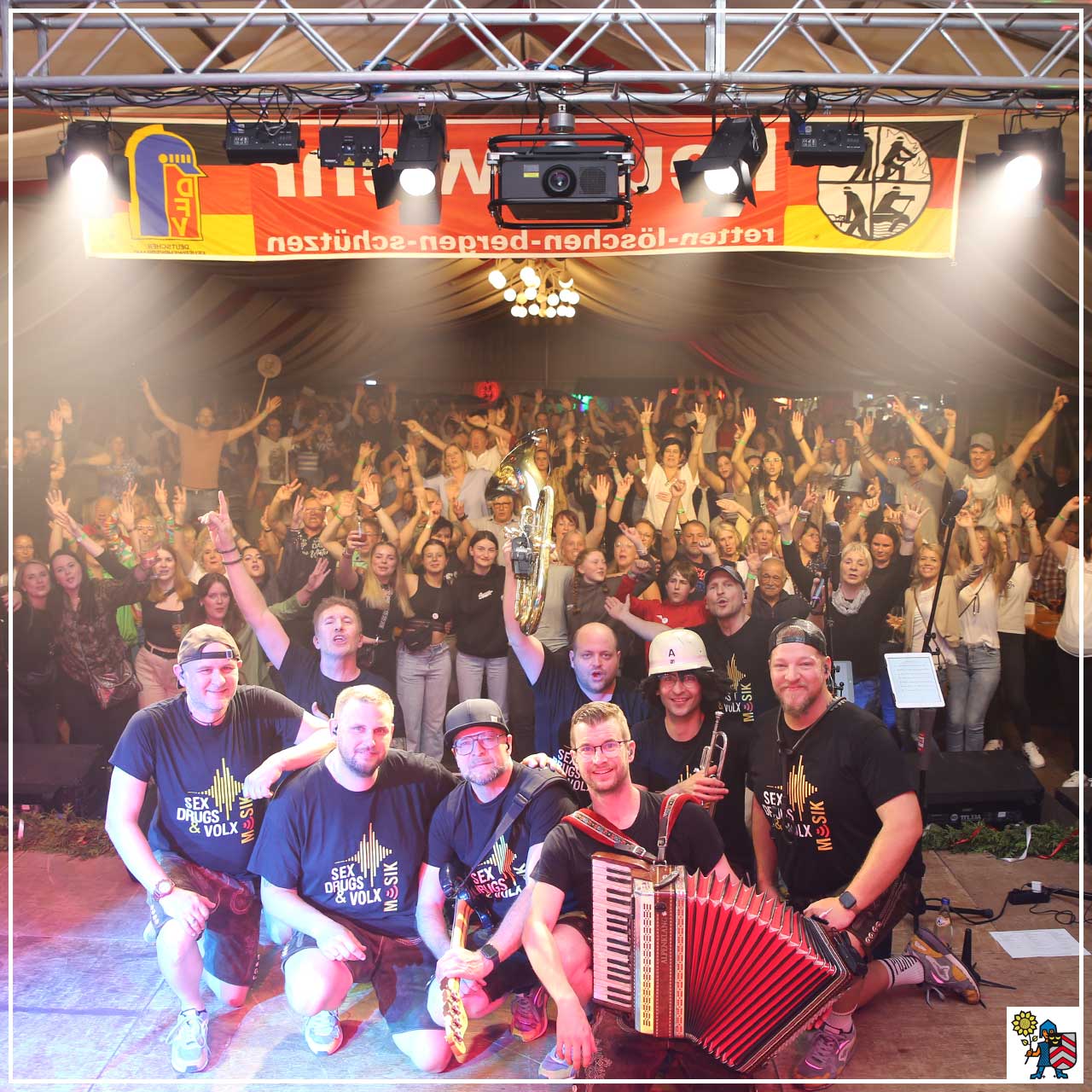 Jubiläumstage von Feuerwehr, Jugendfeuerwehr und Musikverein begeisterten die Massen
