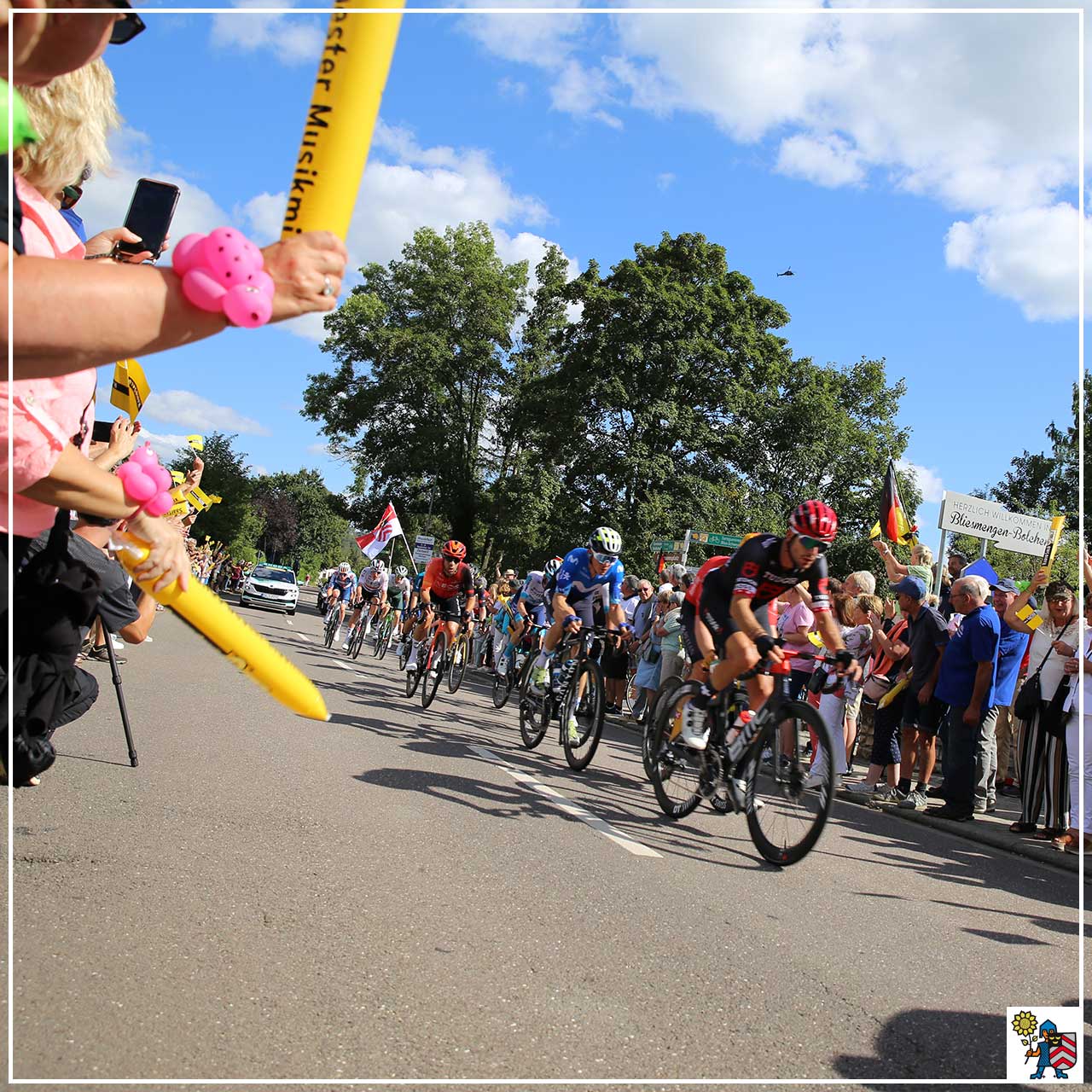 Rund 700 Radsport-Fans bei der Lidl Deutschland Tour 2024 in Bliesmengen-Bolchen