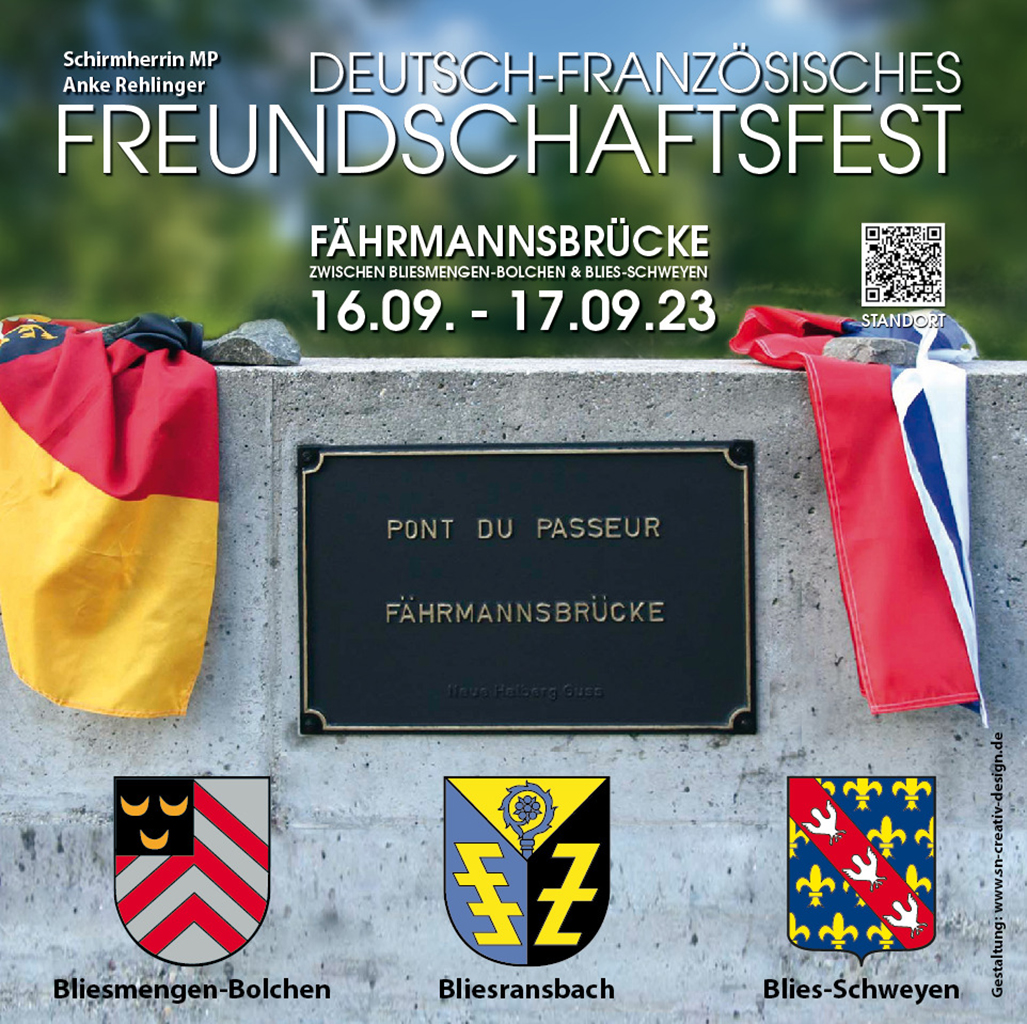 Deutsch-französisches Freundschaftsfest mit großem Landmarkt am Sonntag