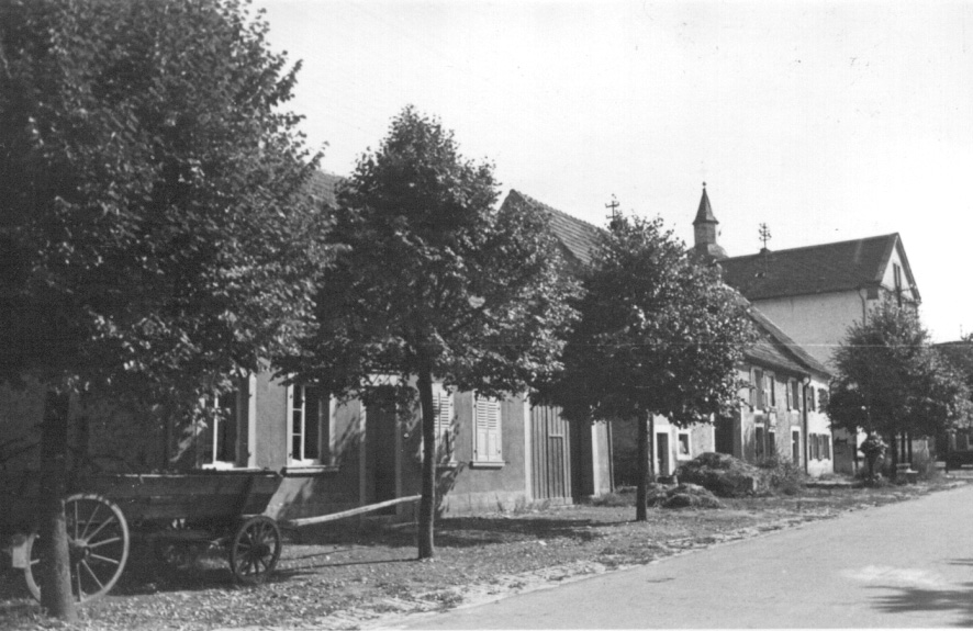 Ortskern des "Mittleren Mengens" vor dem Zweiten Weltkrieg