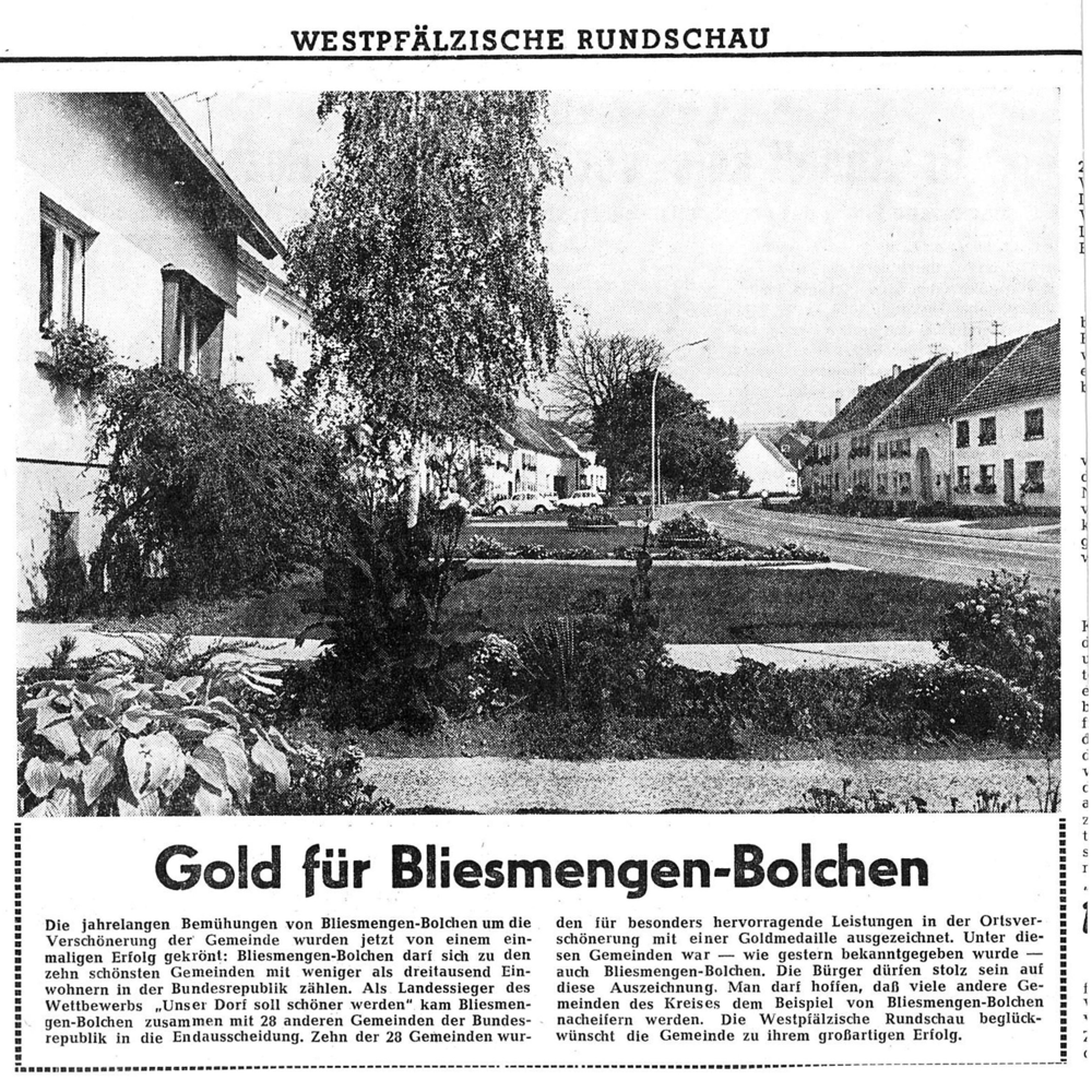 Artikel aus der "Westpfälzischen Rundschau" vom 16.09.1969