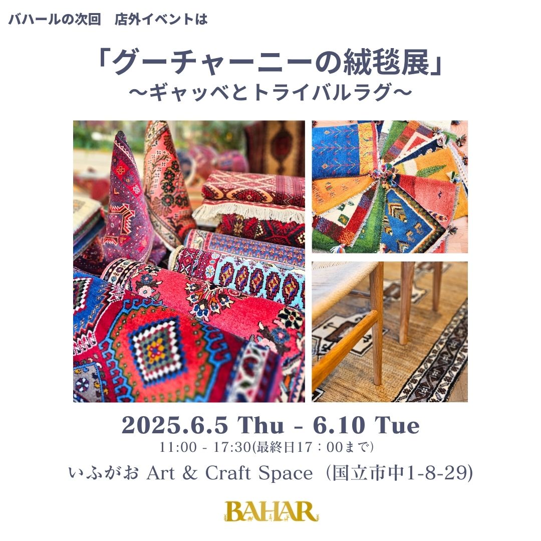 店外イベント　国立市「グーチャーニーの絨毯展」