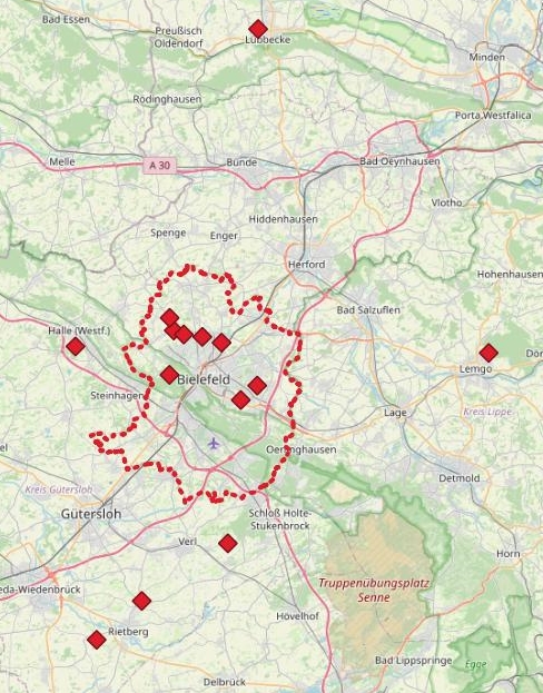 (Grundlage: Open Street Map vom 10.09.2025)