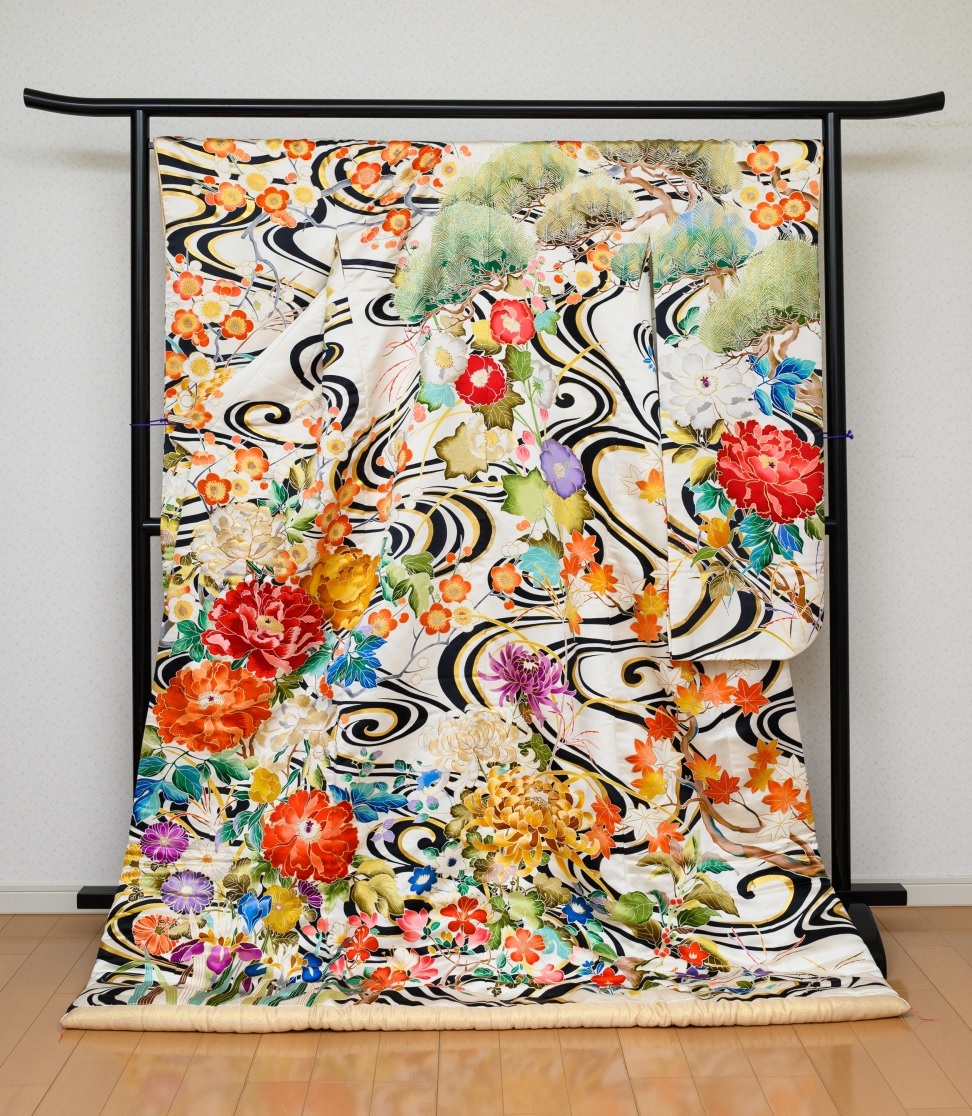 オーガンジー打掛（シースルー） ゴールド 金