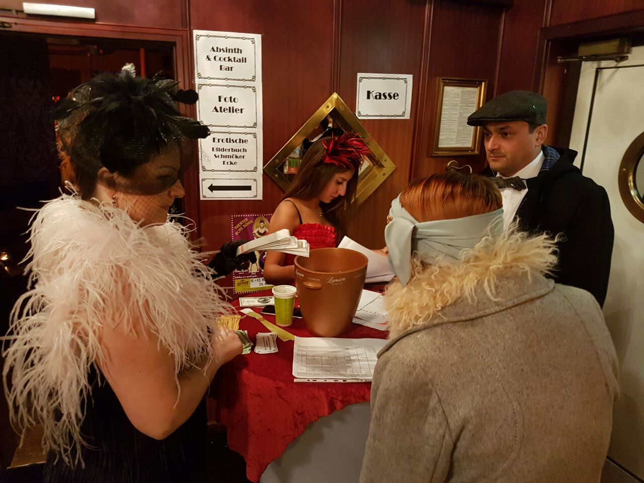 Betrieb an der Abendkasse