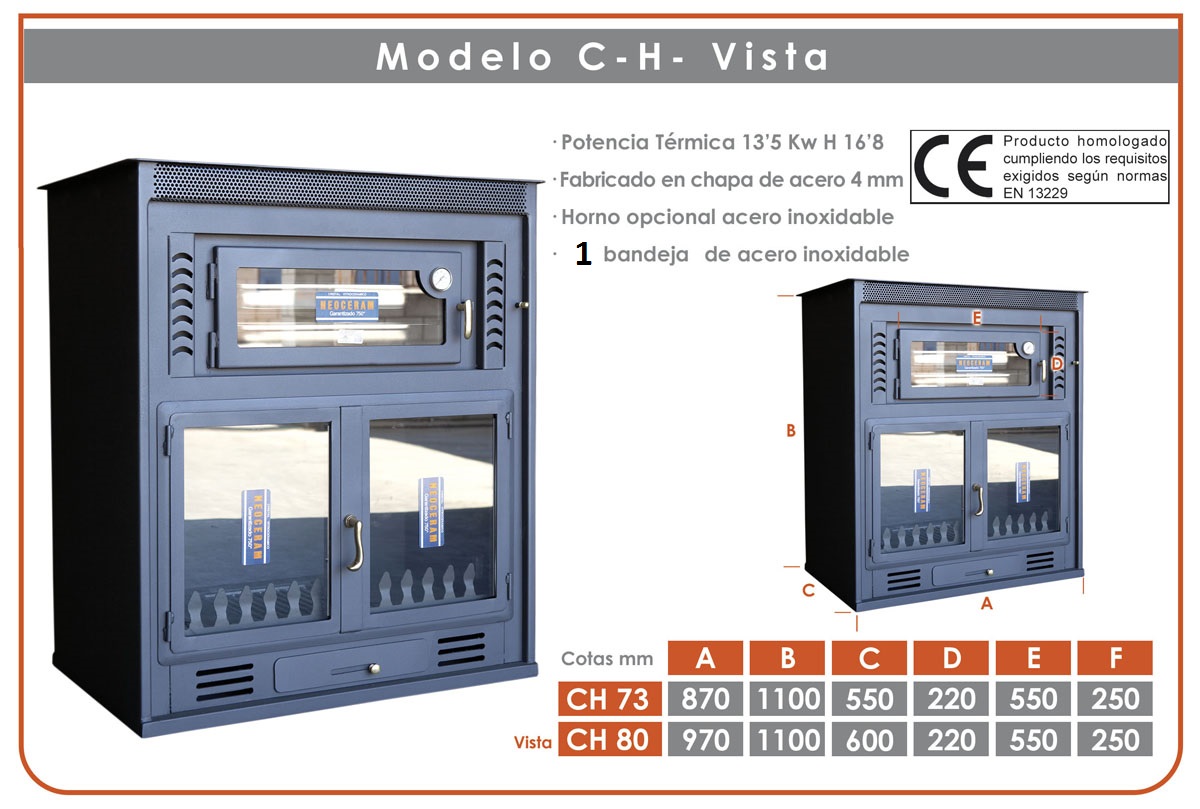 - Chimeneas encastables y con horno - TRASDOS S.L