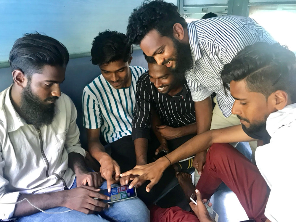 company while train rides, India 