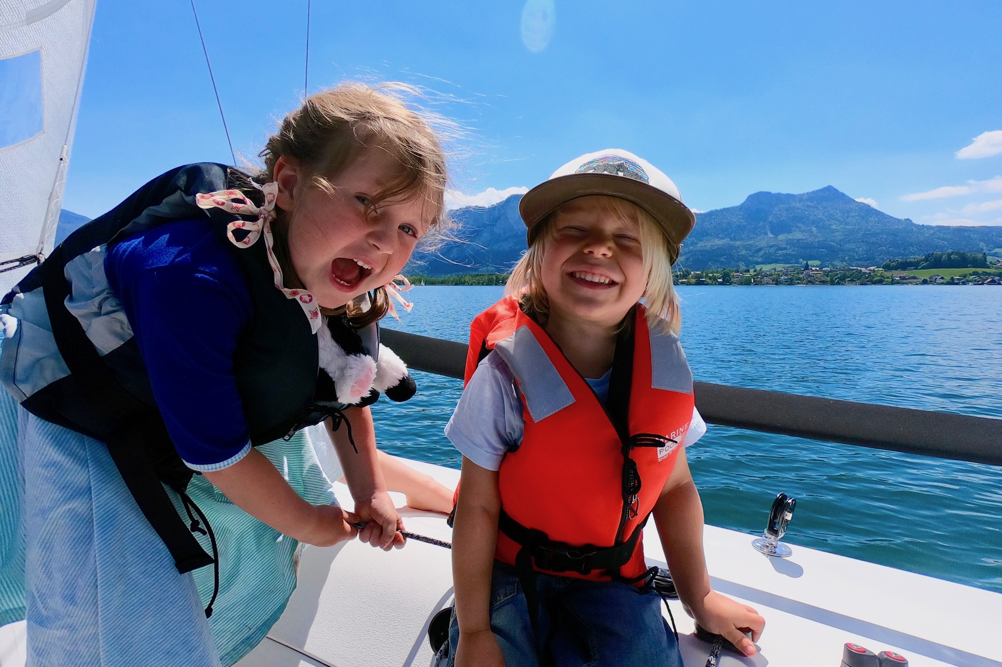 Kinder Segeln ab 6 J. Segelschule Mondsee, Segelkurs, Stand Up