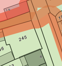 Baugrundstück Staufen Plan Flurstück-Nr. 245 