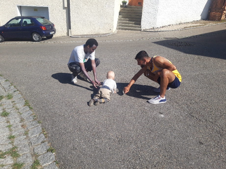 Jamal, Laurin und Ahmed.