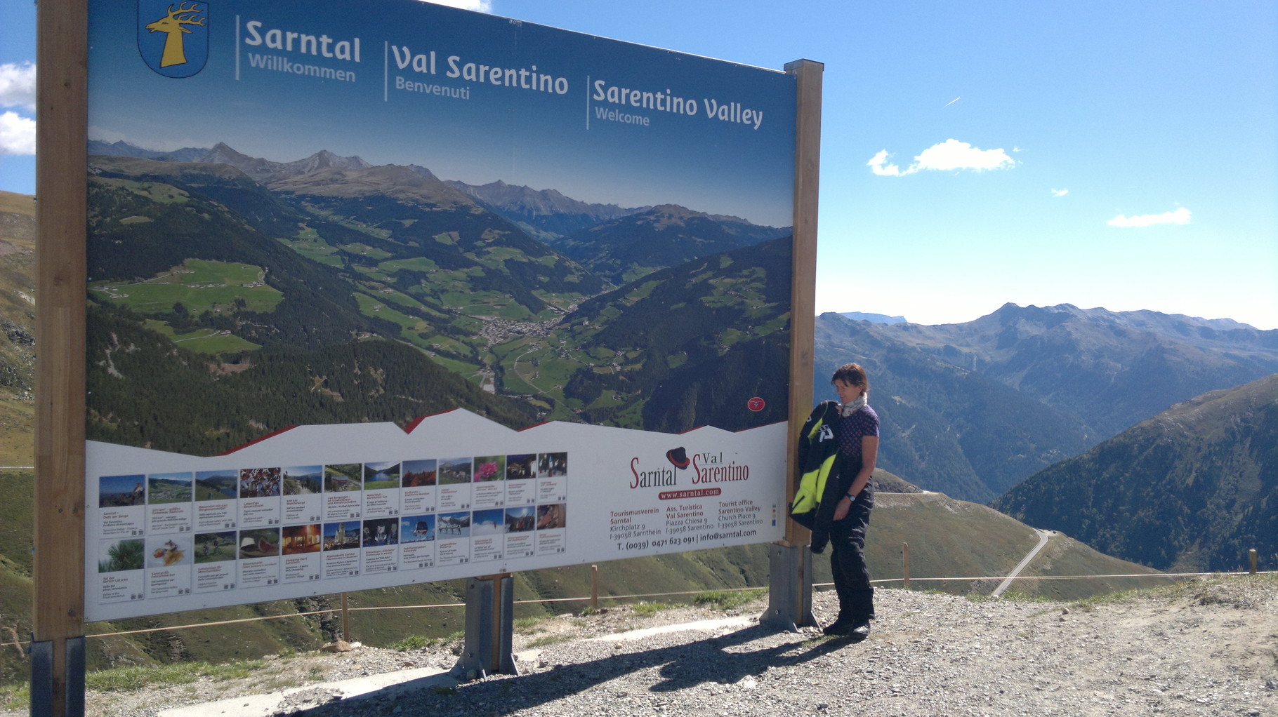 vom PenserJoch mit Blick ins Sarntal