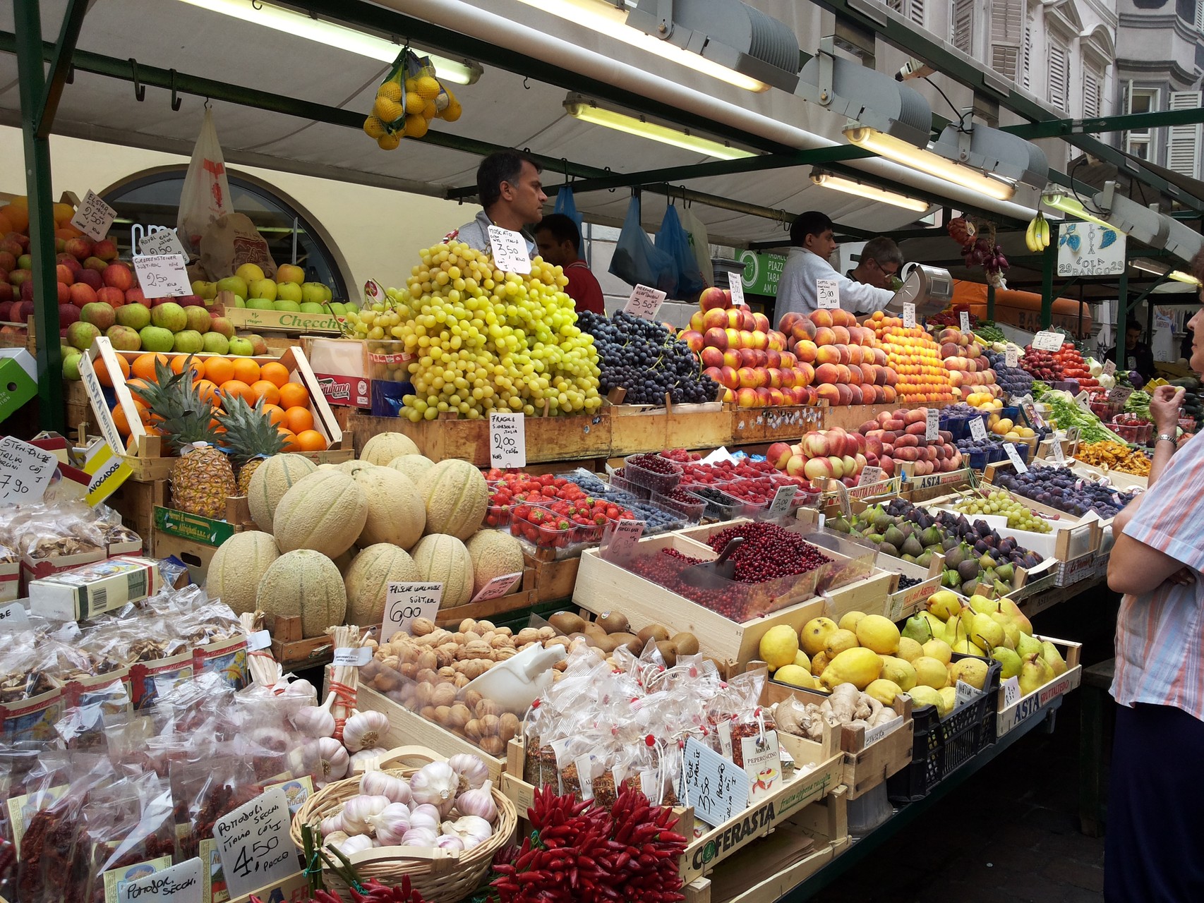 auf dem Markt in Bozen