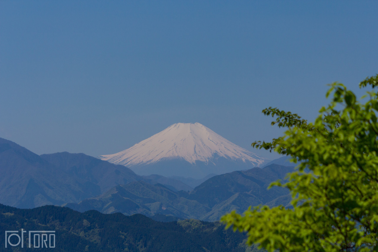 名物富士山！高尾山からのはあまりにも有名・・・