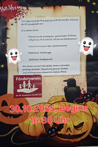 Lampionumzug am 30. Oktober