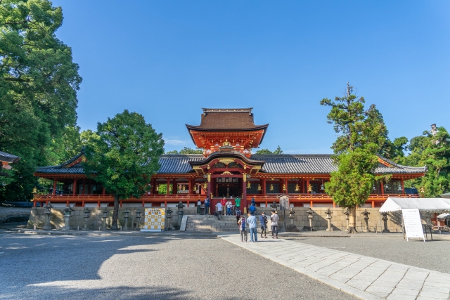 八幡市の名所といえば日本三大八幡宮のひとつ国宝の石清水八幡宮