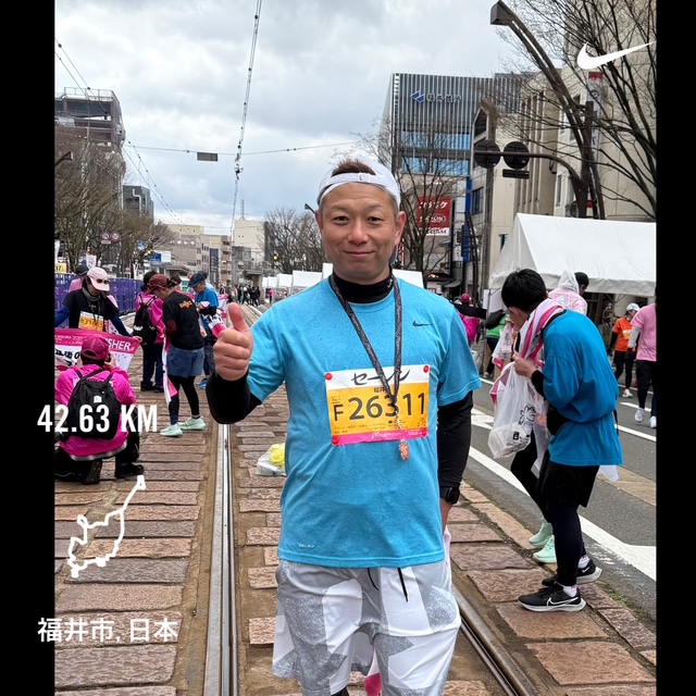 寒かった！ふくい桜マラソン