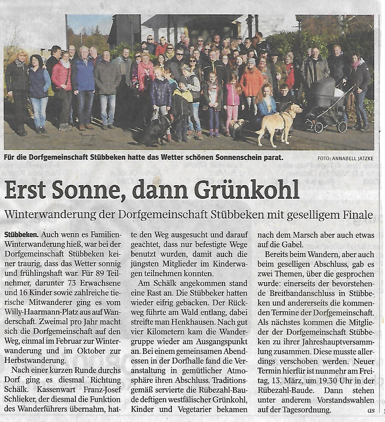 Winterwanderung 15.02.2020