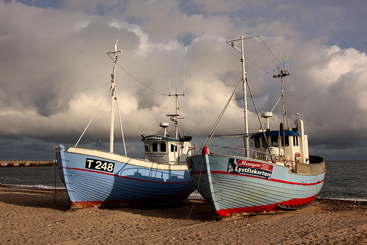 Boote in Nørre Vorupør