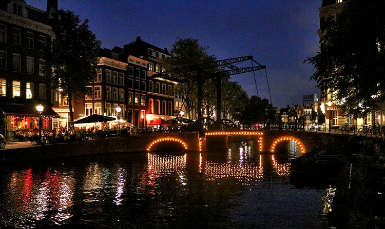Amsterdam bei Nacht